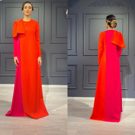 Red & Orange Gizia Dress